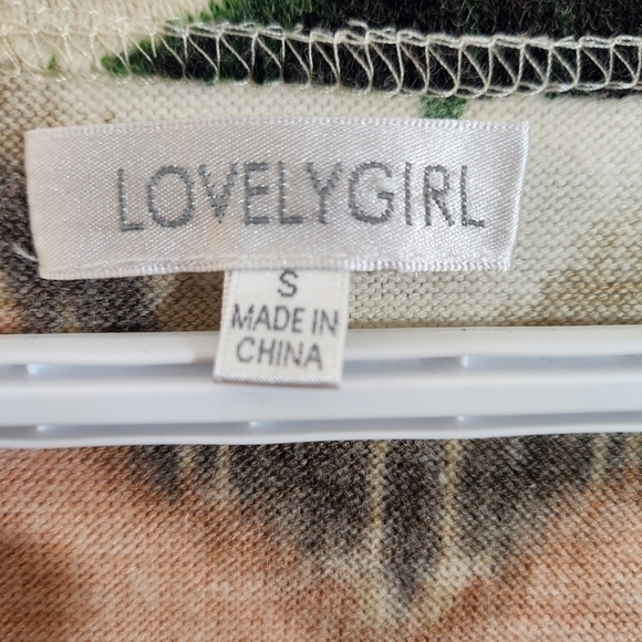 LOVELYGIRL Boho Chevron Print Waterfall Cardigan Size Small - Picture 9 of 11